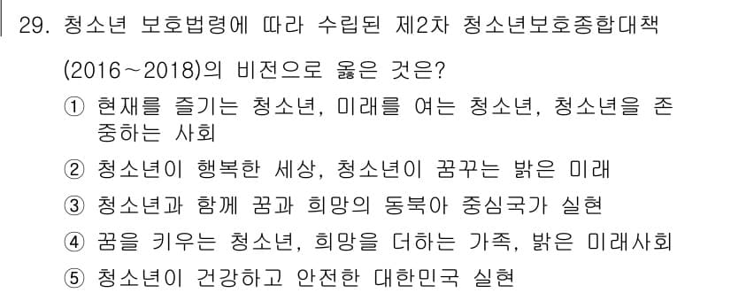 청소년상담사_1급(1교시)(구) 2018년 29번 - 정답과 핵심 포인트를 검수 중인 기출문제