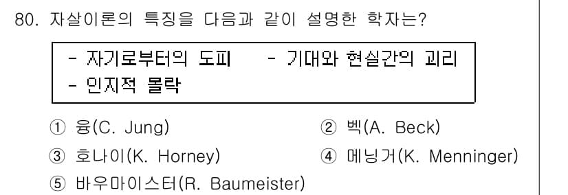 청소년상담사_1급(2교시) 2016년 80번 - 먼저 문제의 핵심 조건과 판단 기준을 차례대로 정리해야 합니다. 제시된 ... 에 관한 핵심 기출문제