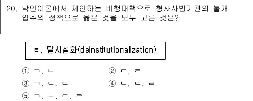 청소년상담사_1급(2교시)(구) 2017년 20번 - 정답과 핵심 포인트를 검수 중인 기출문제