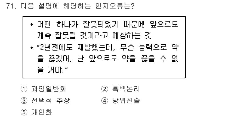 청소년상담사_1급(2교시)(구) 2017년 71번 - 정답과 핵심 포인트를 검수 중인 기출문제