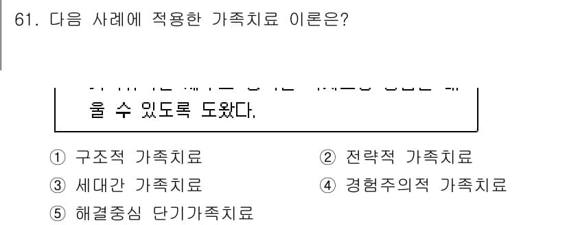 청소년상담사_1급(2교시) 2017년 61번 - 정답과 핵심 포인트를 검수 중인 기출문제