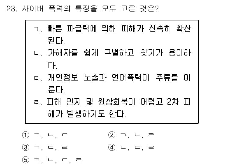 청소년상담사_1급(2교시)(구) 2018년 23번 - 정답과 핵심 포인트를 검수 중인 기출문제