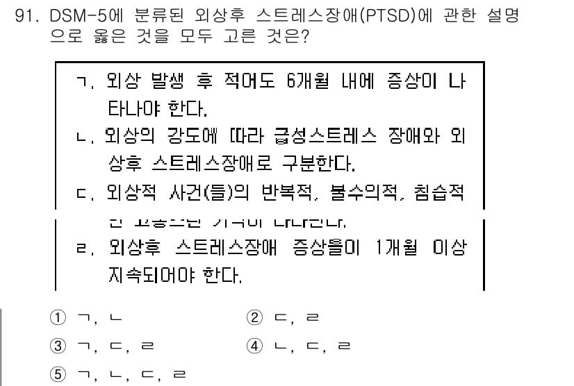 청소년상담사_1급(2교시)(구) 2018년 91번 - 정답과 핵심 포인트를 검수 중인 기출문제