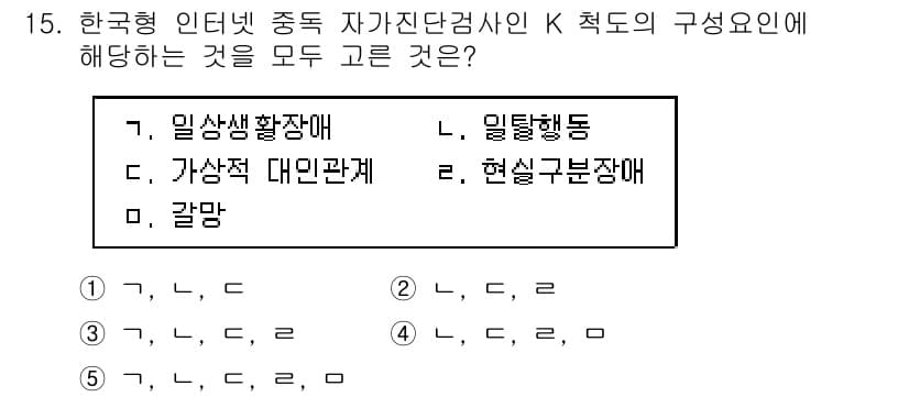 청소년상담사_1급(2교시)(구) 2019년 15번 - 정답과 핵심 포인트를 검수 중인 기출문제