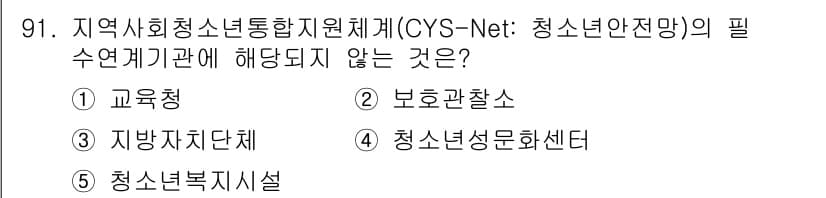청소년상담사_1급(2교시) 2019년 91번 - 정답과 핵심 포인트를 검수 중인 기출문제
