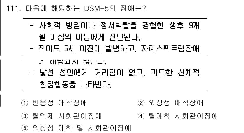 청소년상담사_2급(1교시)(구) 2015년 111번 - 정답과 핵심 포인트를 검수 중인 기출문제