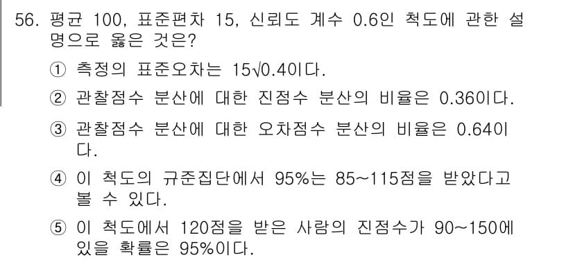 청소년상담사_2급(1교시) 2015년 56번 - 정답과 핵심 포인트를 검수 중인 기출문제