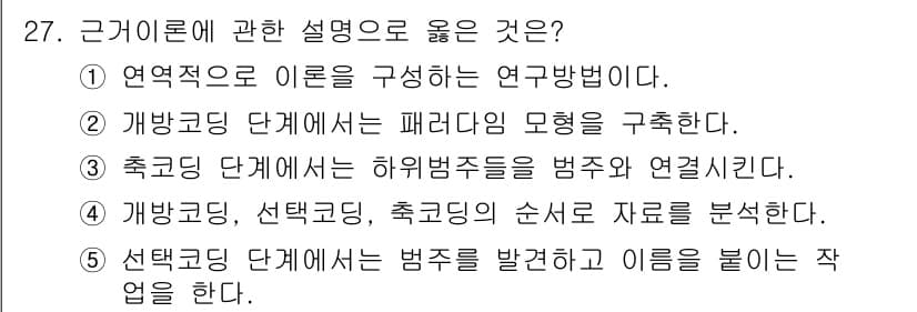 청소년상담사_2급(1교시)(구) 2017년 27번 - 정답과 핵심 포인트를 검수 중인 기출문제