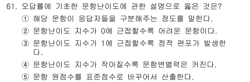 청소년상담사_2급(1교시) 2017년 61번 - 정답과 핵심 포인트를 검수 중인 기출문제