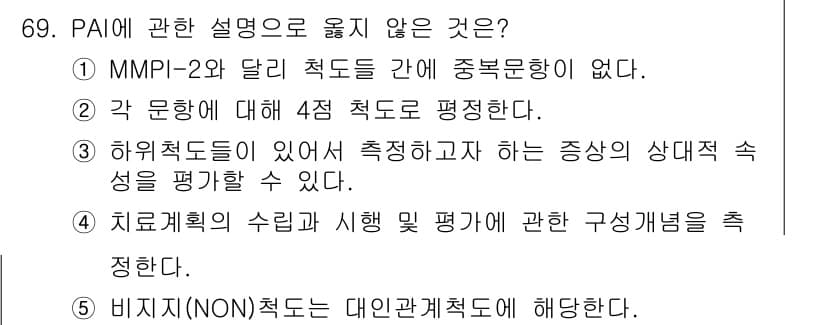 청소년상담사_2급(1교시)(구) 2018년 69번 - 정답과 핵심 포인트를 검수 중인 기출문제
