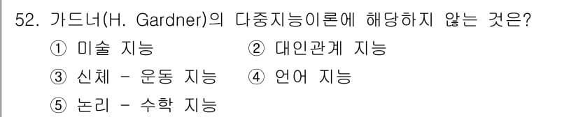 청소년상담사_2급(1교시) 2018년 52번 - 정답과 핵심 포인트를 검수 중인 기출문제