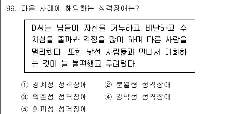 청소년상담사_2급(1교시) 2018년 99번 - 정답과 핵심 포인트를 검수 중인 기출문제