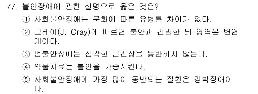 청소년상담사_2급(1교시)(구) 2019년 77번 - 정답과 핵심 포인트를 검수 중인 기출문제