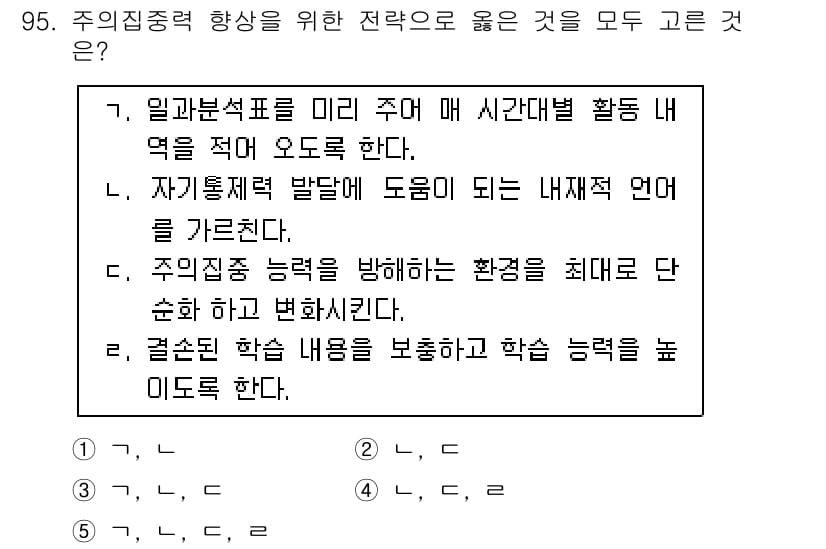 청소년상담사_2급(2교시)(구) 2015년 95번 - 정답과 핵심 포인트를 검수 중인 기출문제