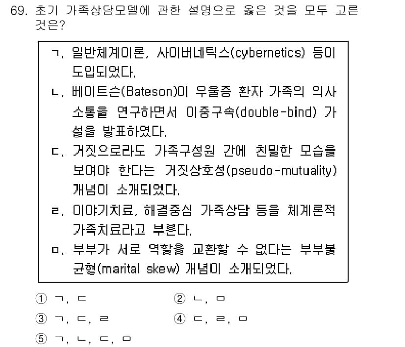 청소년상담사_2급(2교시) 2015년 69번 - 정답과 핵심 포인트를 검수 중인 기출문제