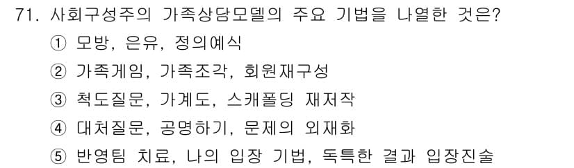 청소년상담사_2급(2교시) 2016년 71번 - 정답과 핵심 포인트를 검수 중인 기출문제