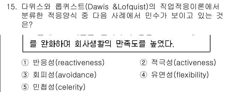 청소년상담사_2급(2교시)(구) 2017년 15번 - 정답과 핵심 포인트를 검수 중인 기출문제