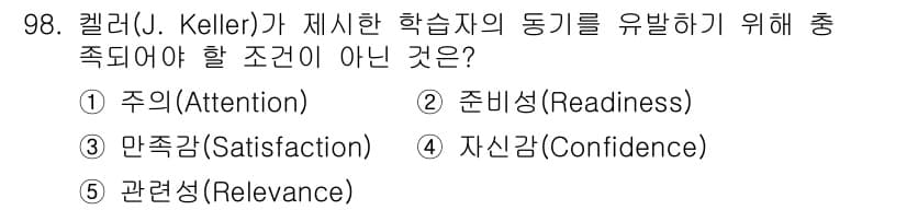 청소년상담사_2급(2교시)(구) 2019년 98번 - 정답과 핵심 포인트를 검수 중인 기출문제