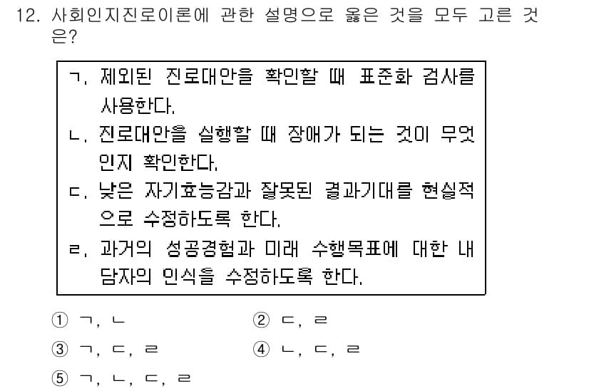 청소년상담사_2급(2교시) 2019년 12번 - 정답과 핵심 포인트를 검수 중인 기출문제