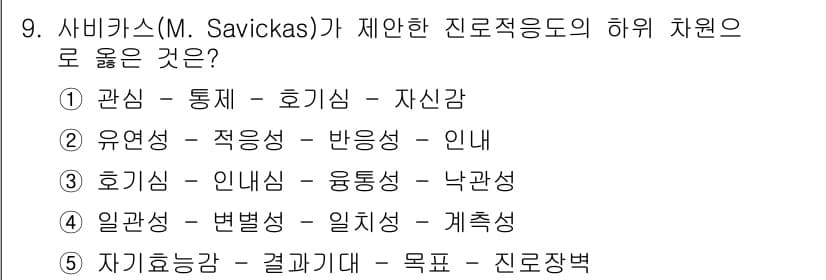 청소년상담사_2급(2교시) 2019년 9번 - 정답과 핵심 포인트를 검수 중인 기출문제