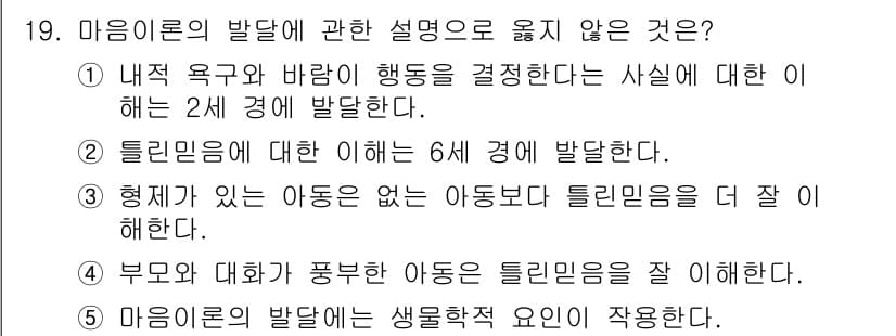 청소년상담사_3급(1교시)(구) 2016년 19번 - 정답과 핵심 포인트를 검수 중인 기출문제