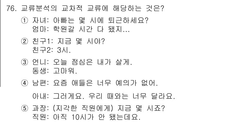 청소년상담사_3급(1교시)(구) 2017년 76번 - 정답과 핵심 포인트를 검수 중인 기출문제