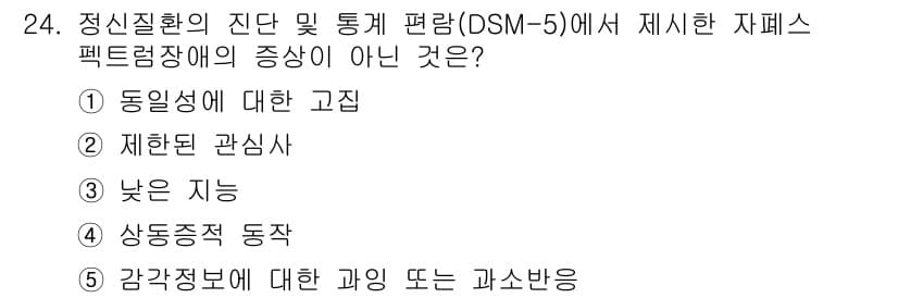 청소년상담사_3급(1교시)(구) 2018년 24번 - 정답과 핵심 포인트를 검수 중인 기출문제