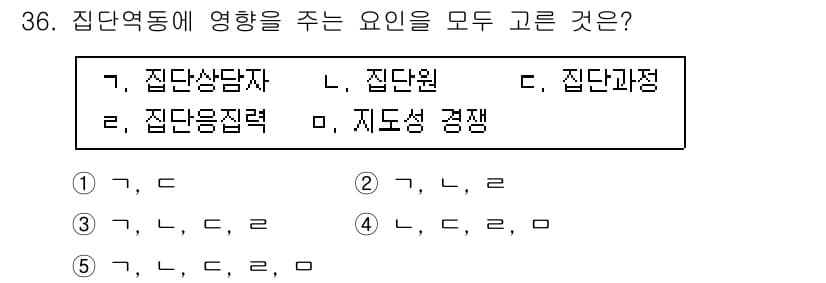 청소년상담사_3급(1교시)(구) 2019년 36번 - 정답과 핵심 포인트를 검수 중인 기출문제