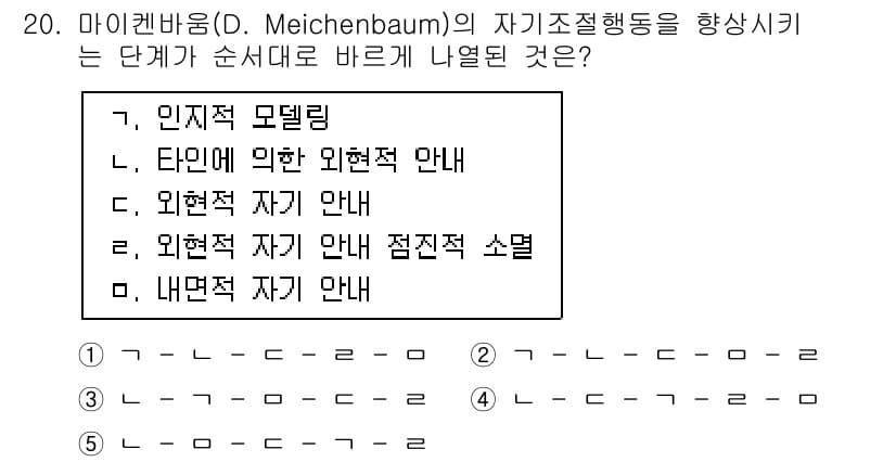 청소년상담사_3급(2교시) 2015년 20번 - 정답과 핵심 포인트를 검수 중인 기출문제
