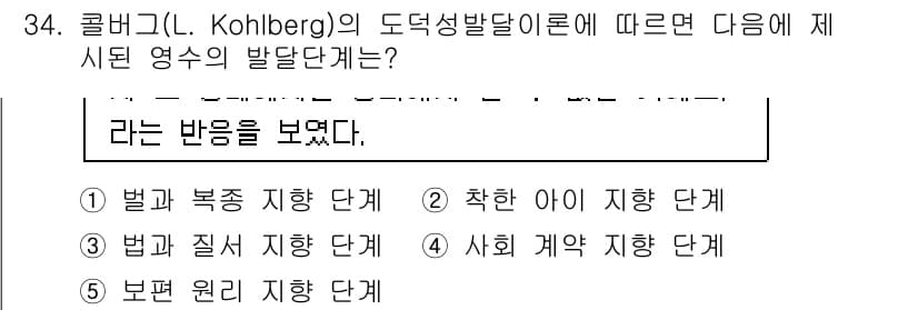 청소년상담사_3급(2교시) 2015년 34번 - 정답과 핵심 포인트를 검수 중인 기출문제