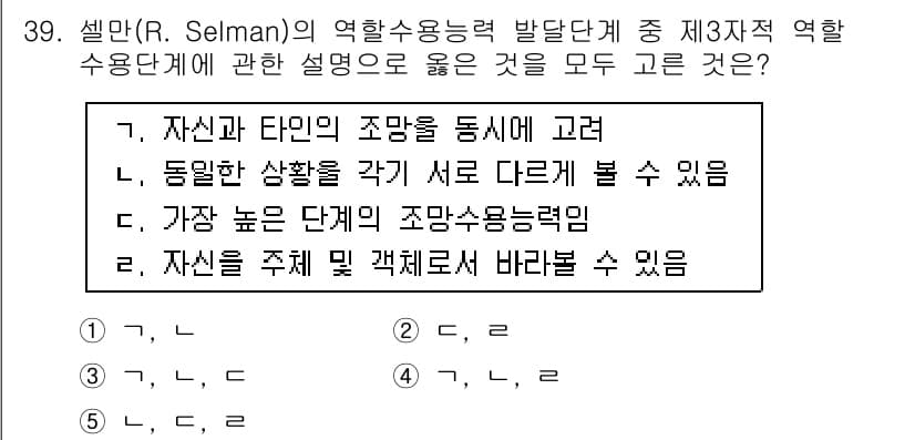 청소년상담사_3급(2교시) 2017년 39번 - 정답과 핵심 포인트를 검수 중인 기출문제