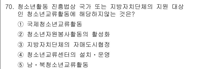 청소년상담사_3급(2교시)(구) 2018년 70번 - 정답과 핵심 포인트를 검수 중인 기출문제
