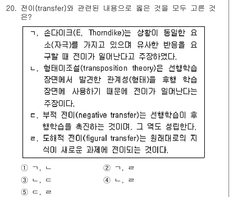 청소년상담사_3급(2교시)(구) 2019년 20번 - 정답과 핵심 포인트를 검수 중인 기출문제