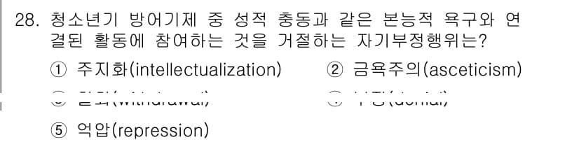 청소년상담사_3급(2교시) 2019년 28번 - 정답과 핵심 포인트를 검수 중인 기출문제