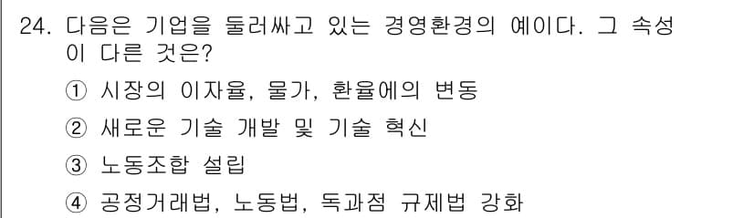 비서_1급 2019년 24번 - 정답과 핵심 포인트를 검수 중인 기출문제
