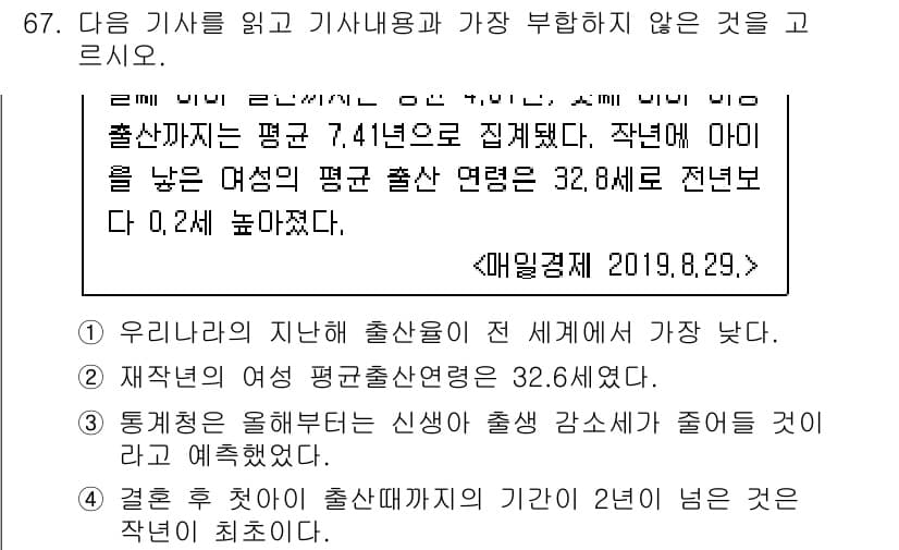 비서_2급 2019년 67번 - 정답과 핵심 포인트를 검수 중인 기출문제