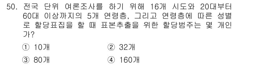 사회조사분석사_2급 2019년 50번 - 정답과 핵심 포인트를 검수 중인 기출문제