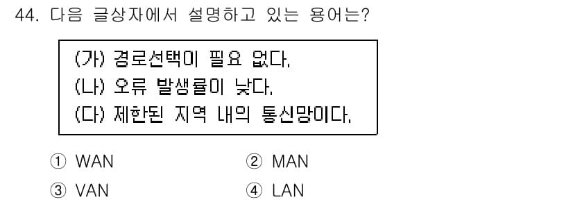 전자상거래운용사 2019년 44번 - 정답과 핵심 포인트를 검수 중인 기출문제