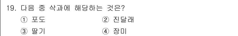 화훼장식기사 2017년 19번 - 정답과 핵심 포인트를 검수 중인 기출문제