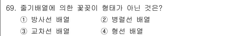 화훼장식기사 2017년 69번 - 정답과 핵심 포인트를 검수 중인 기출문제