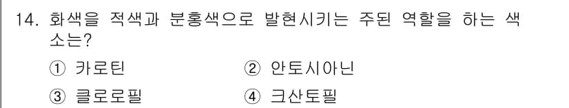 화훼장식기사 2018년 14번 - 정답과 핵심 포인트를 검수 중인 기출문제