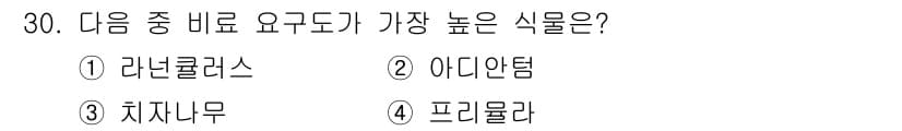 화훼장식기사 2018년 30번 - 정답과 핵심 포인트를 검수 중인 기출문제