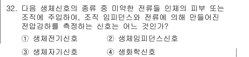 의공산업기사 2015년 32번 - 정답과 핵심 포인트를 검수 중인 기출문제