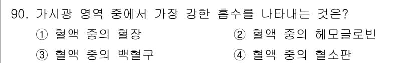 의공산업기사 2015년 90번 - 정답과 핵심 포인트를 검수 중인 기출문제