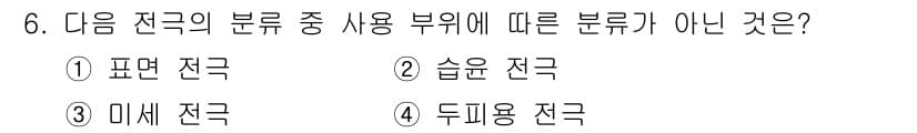 의공산업기사 2016년 6번 - 정답과 핵심 포인트를 검수 중인 기출문제