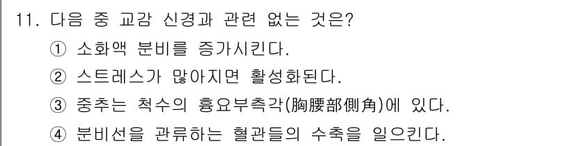 의공산업기사 2017년 11번 - 정답과 핵심 포인트를 검수 중인 기출문제