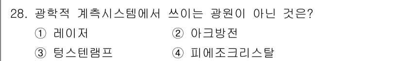 의공산업기사 2019년 28번 - 정답과 핵심 포인트를 검수 중인 기출문제