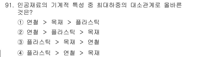 의공산업기사 2019년 91번 - 정답과 핵심 포인트를 검수 중인 기출문제