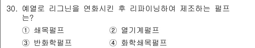 임산가공기능사 2015년 30번 - 정답과 핵심 포인트를 검수 중인 기출문제
