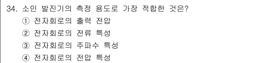 전파전자기능사(구) 2016년 34번 - 정답과 핵심 포인트를 검수 중인 기출문제